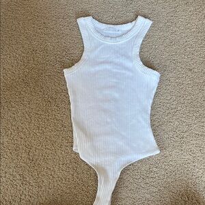 12th tribe ribbed white bodysuit
